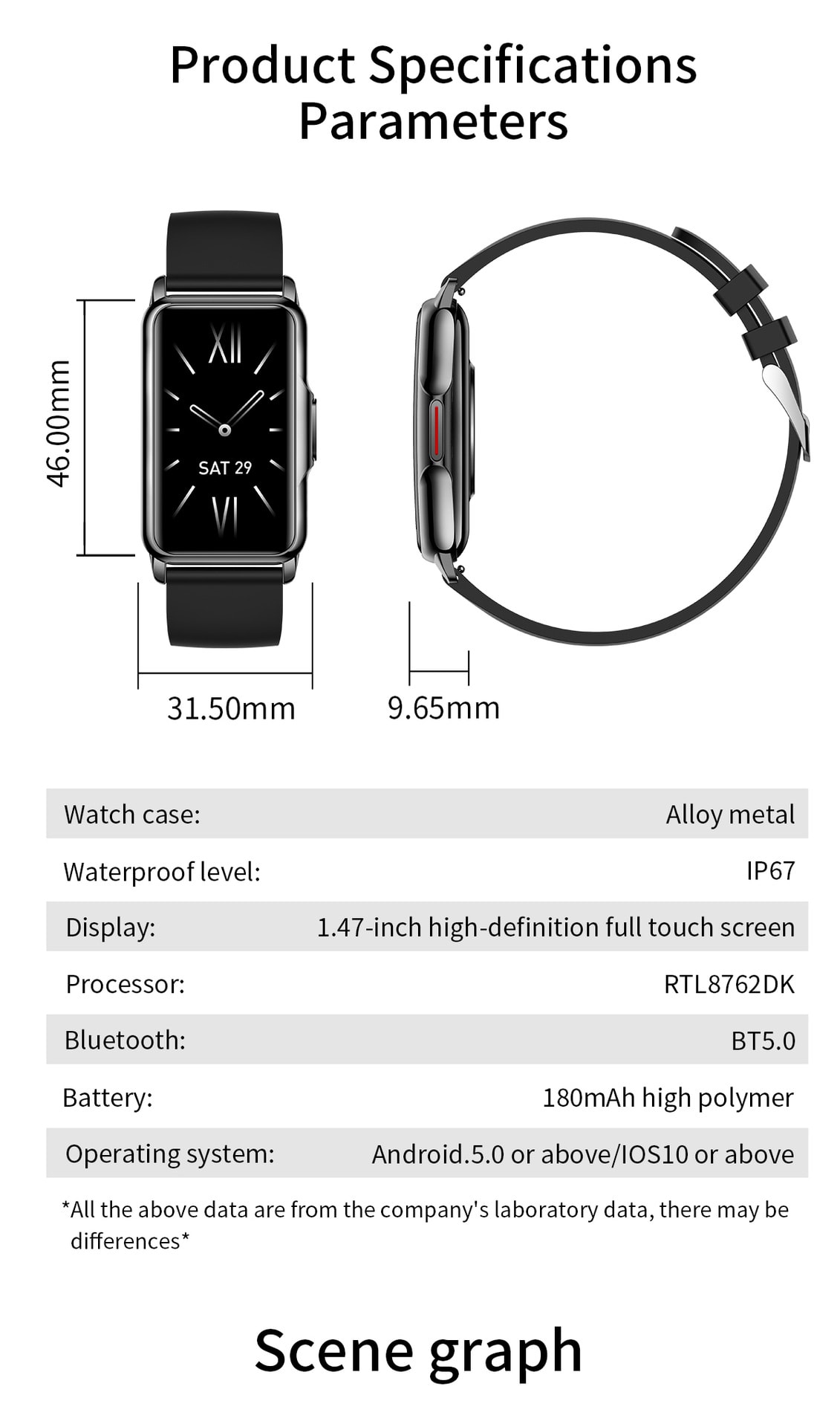 Outdoor Smart Sport Bracelet Multi-functional Health Monitoring Watch Women view 10
