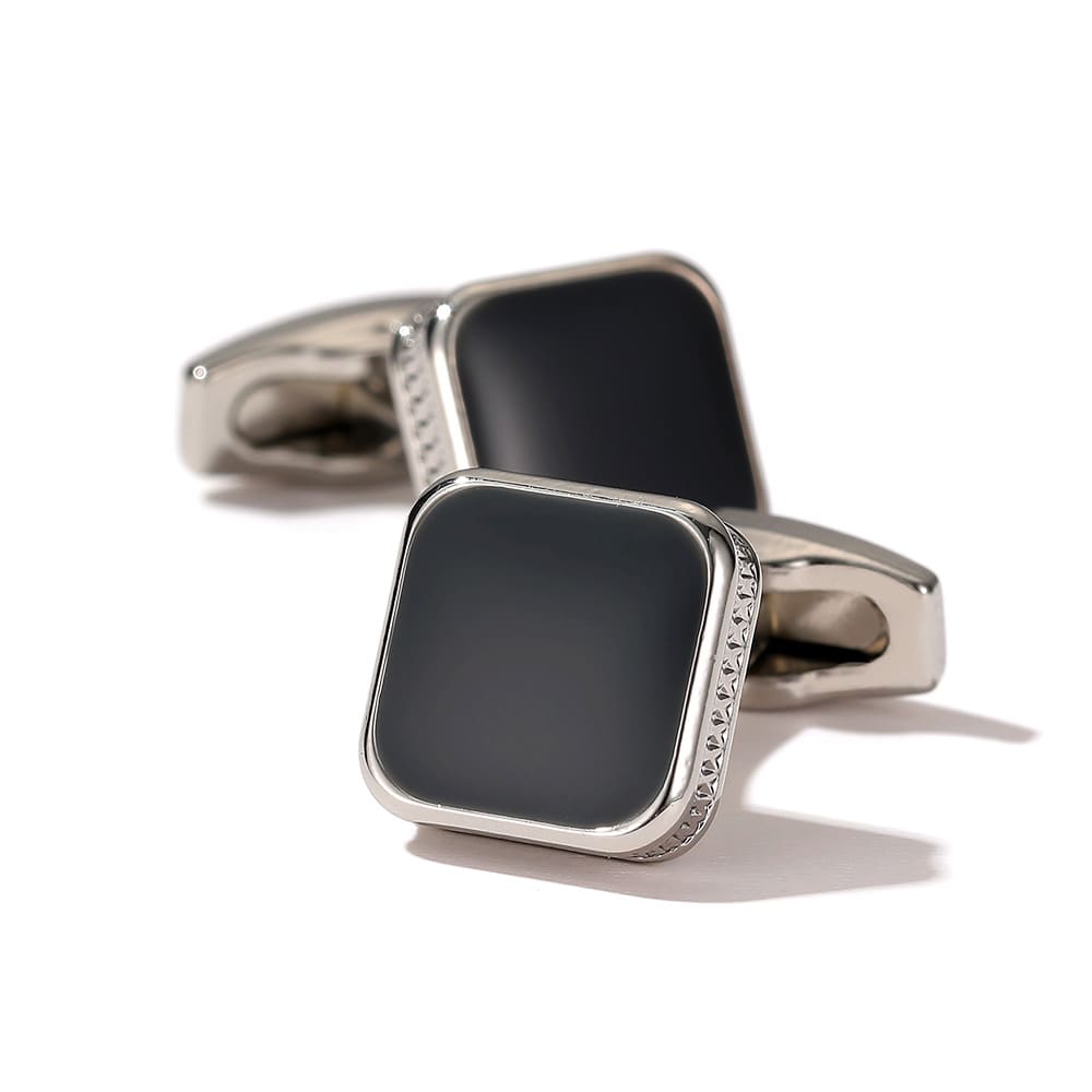 Men's Cufflinks Fashion Square Drop Oil Simple 4 Colors view 8
