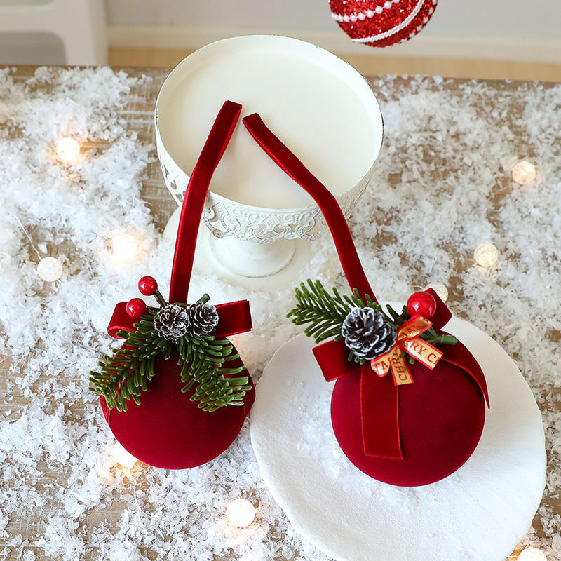 Exquisite Christmas Shop Windows Tree Hanging Decorations Ornaments Festival Party Atmosphere Decoration Props Christmas Bells view 6
