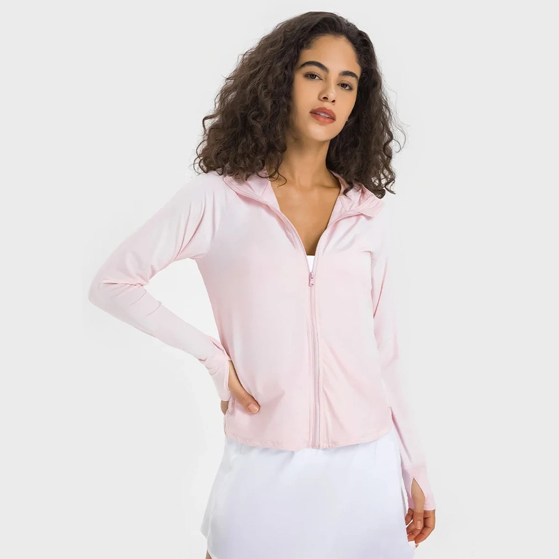 Lightweight UF50 Slimming And Short Sun Protection Clothing For Women view 6