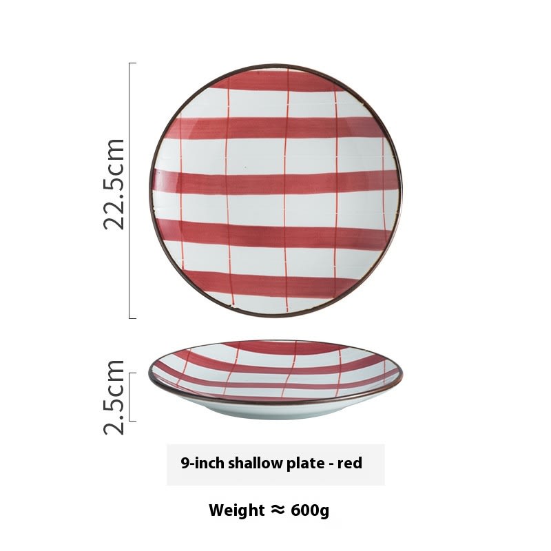 Creative Ceramic Round Shallow Household Western Cuisine Steak Plate view 2