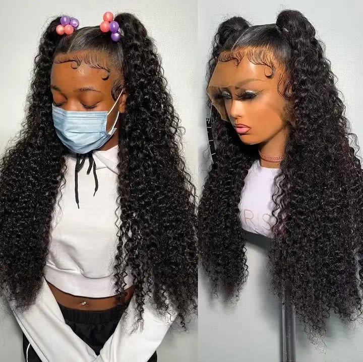 12a Water Wave Human Hair 13x4 Lace Front Wig view 2