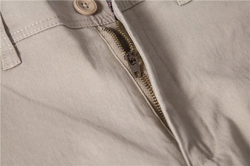Men's Breathable Business Thickened Cotton Casual Pants view 25