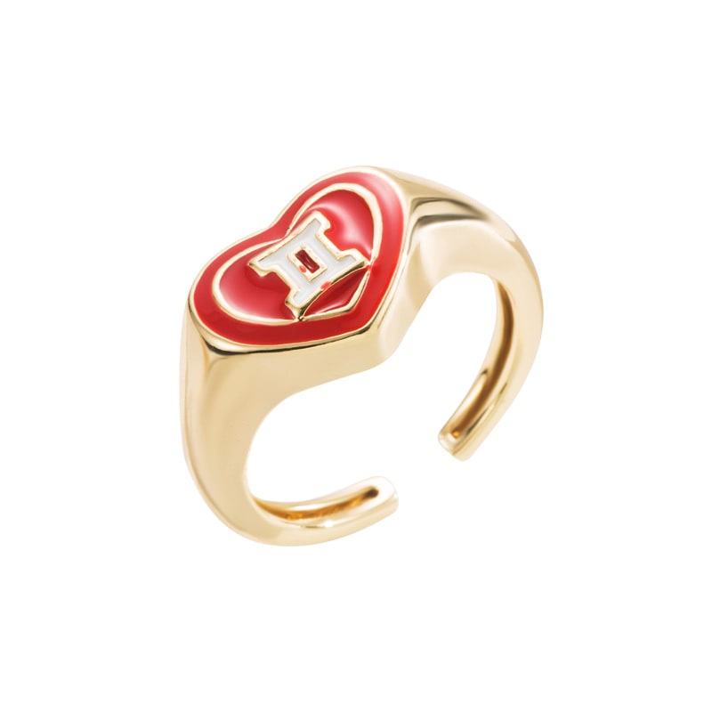Trendy Copper Plating 18K Gold Dripping Ring Fashion view 9