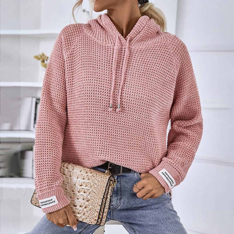 Women's Solid Color Pullover Knitted Sweater view 6