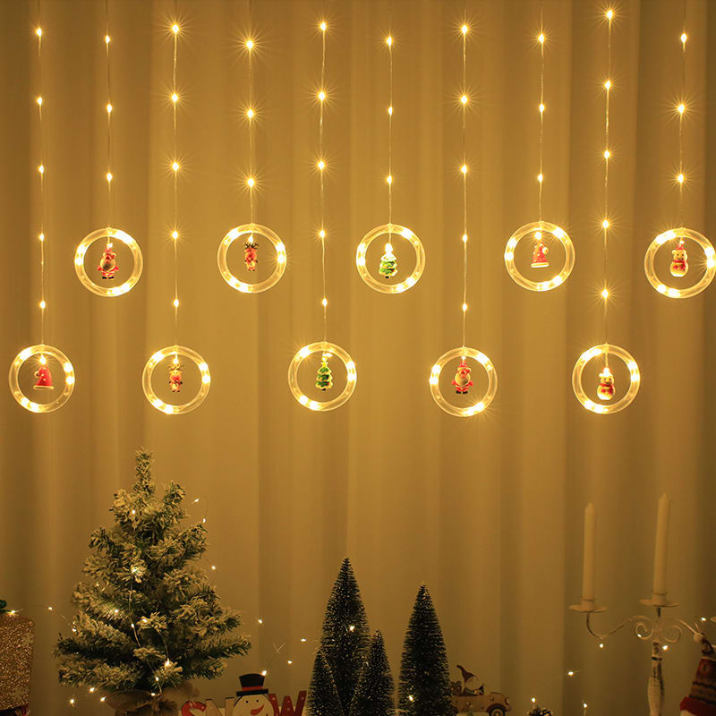 Christmas Curtain Lighting Chain Decoration view 17