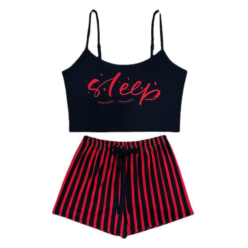 Letter Stripes Printed Ladies' Homewear view 7