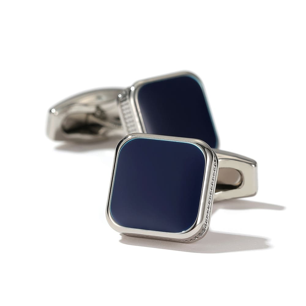 Men's Cufflinks Fashion Square Drop Oil Simple 4 Colors view 5