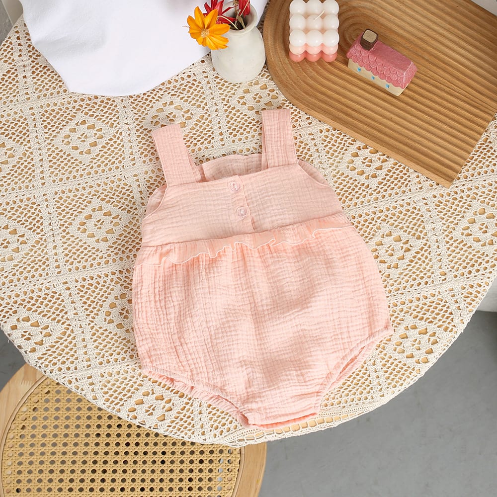 Girls' Sleeveless Sling Thin Bodysuit view 11