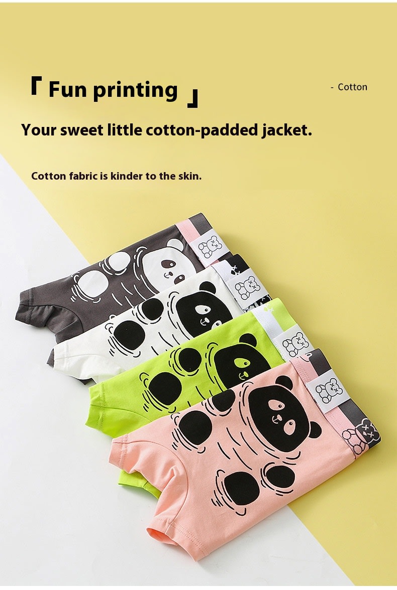 Breathable Teddy Bear Printed Men's Boxer Shorts view 24