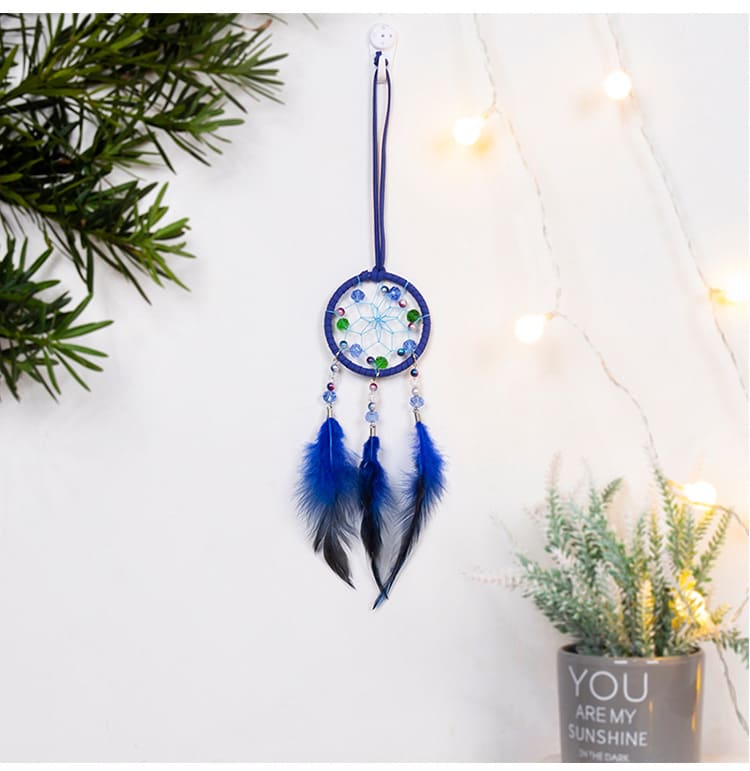 Indian Style Creative Blue Decoration Dream Catcher view 5
