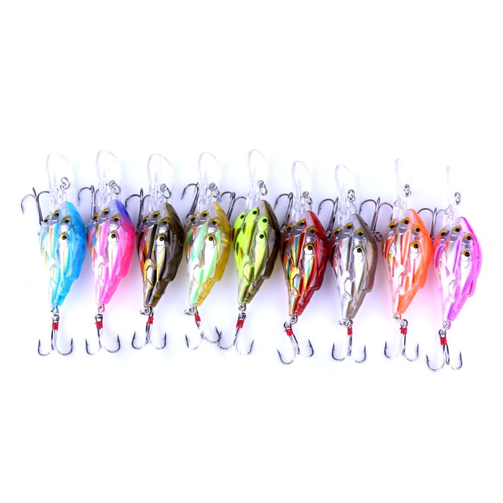 Fish Feather Hook Rock Lure Tossing Sea Fishing Floating Water Hard Bait view 12