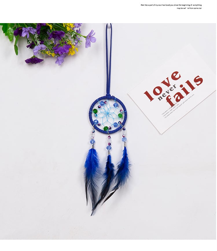 Indian Style Creative Blue Decoration Dream Catcher view 9