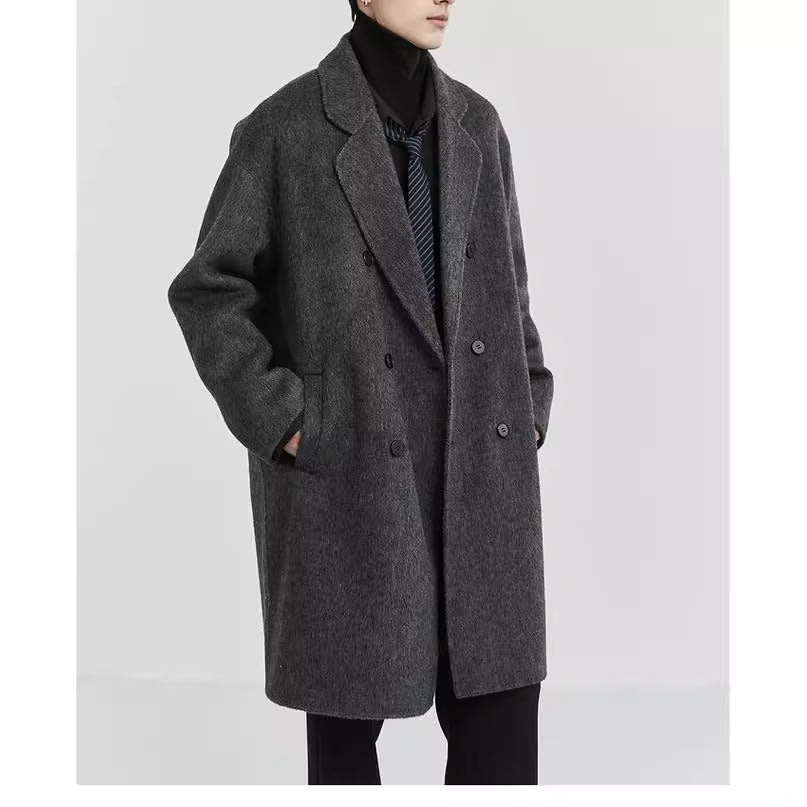Double-sided Woolen Coat Men's Mid-length view 5