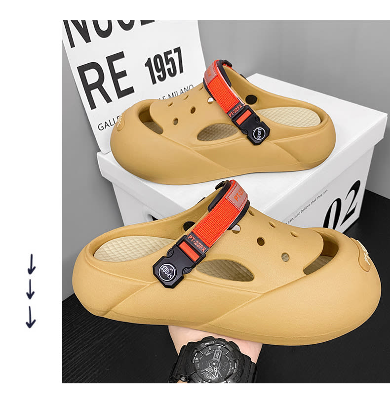 Men's Outerwear Casual Trend Color Matching Slippers view 23