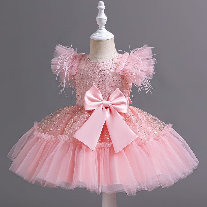 Flower Children's Clothing Children's Wedding Dress Tulle Skirt Summer view 3