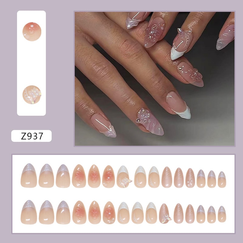 Nail Stickers Removable Nail Butterfly Fake Nails view 2