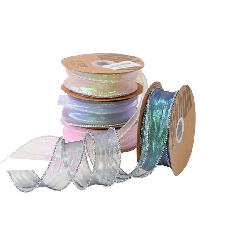 Fishtail Yarn Floral Flower Gift Bouquet Diy Material Package Colorful Wave Ribbon
