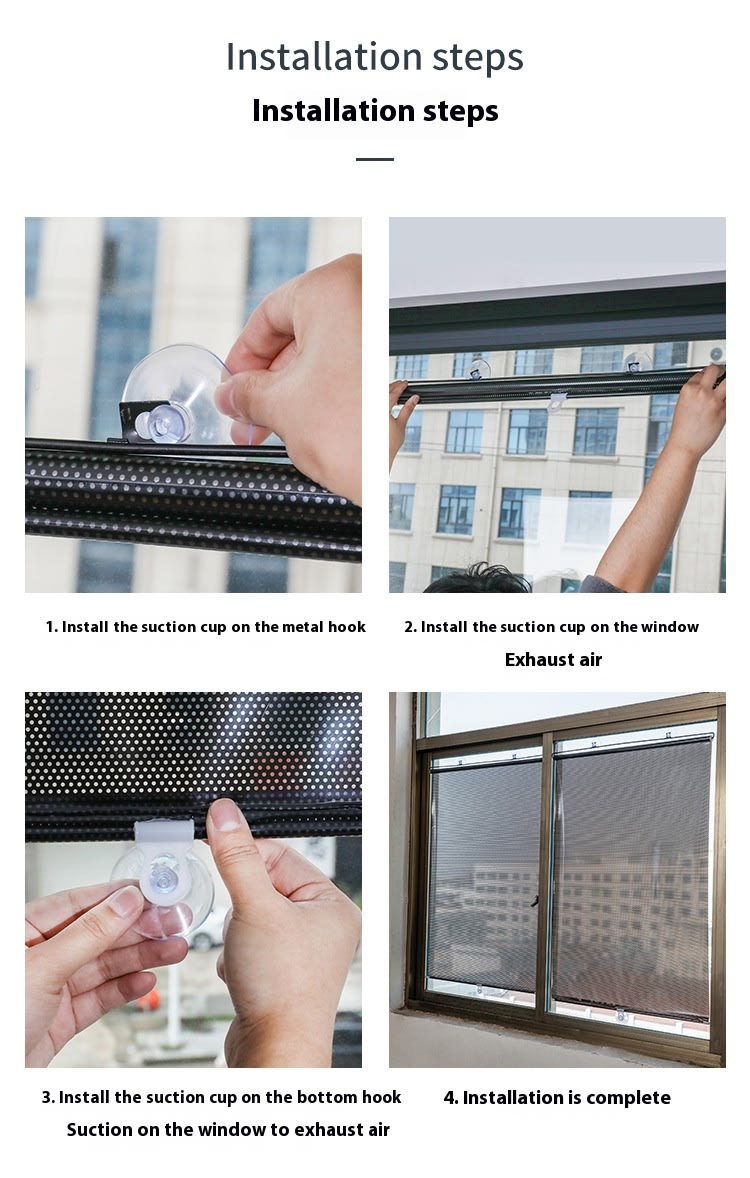 Household Window Sun Protection Punch-free Shading Balcony Shutter view 40
