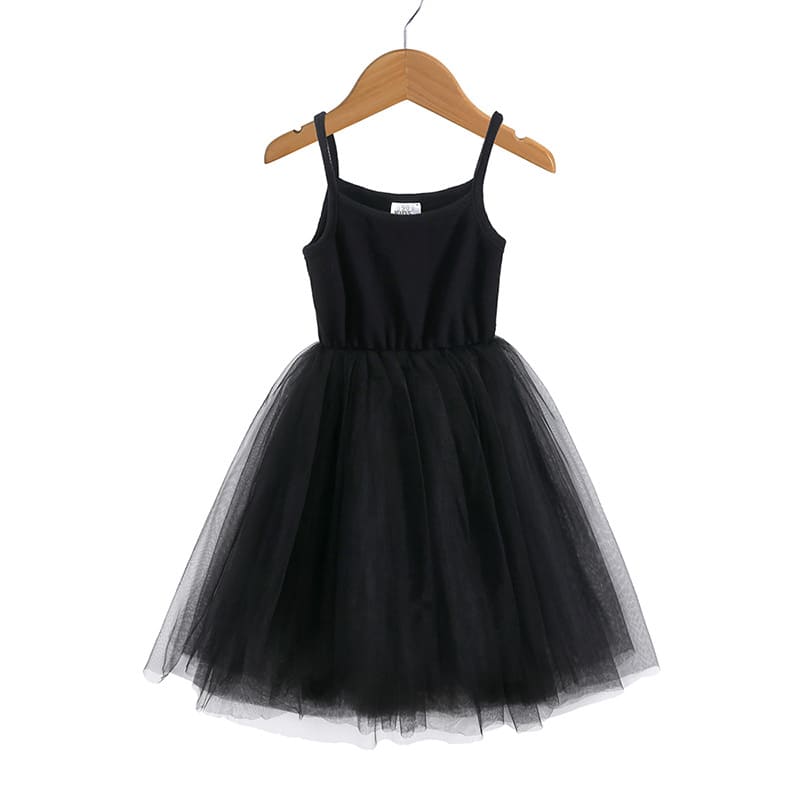 Girls' Rib Mesh Camisole Dress view 4