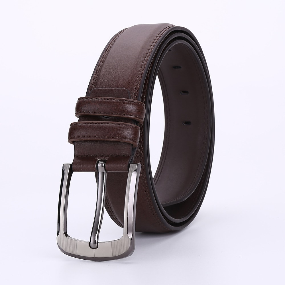 Men's Pin Buckle Cowhide Belt Business Fashion And Leisure view 2