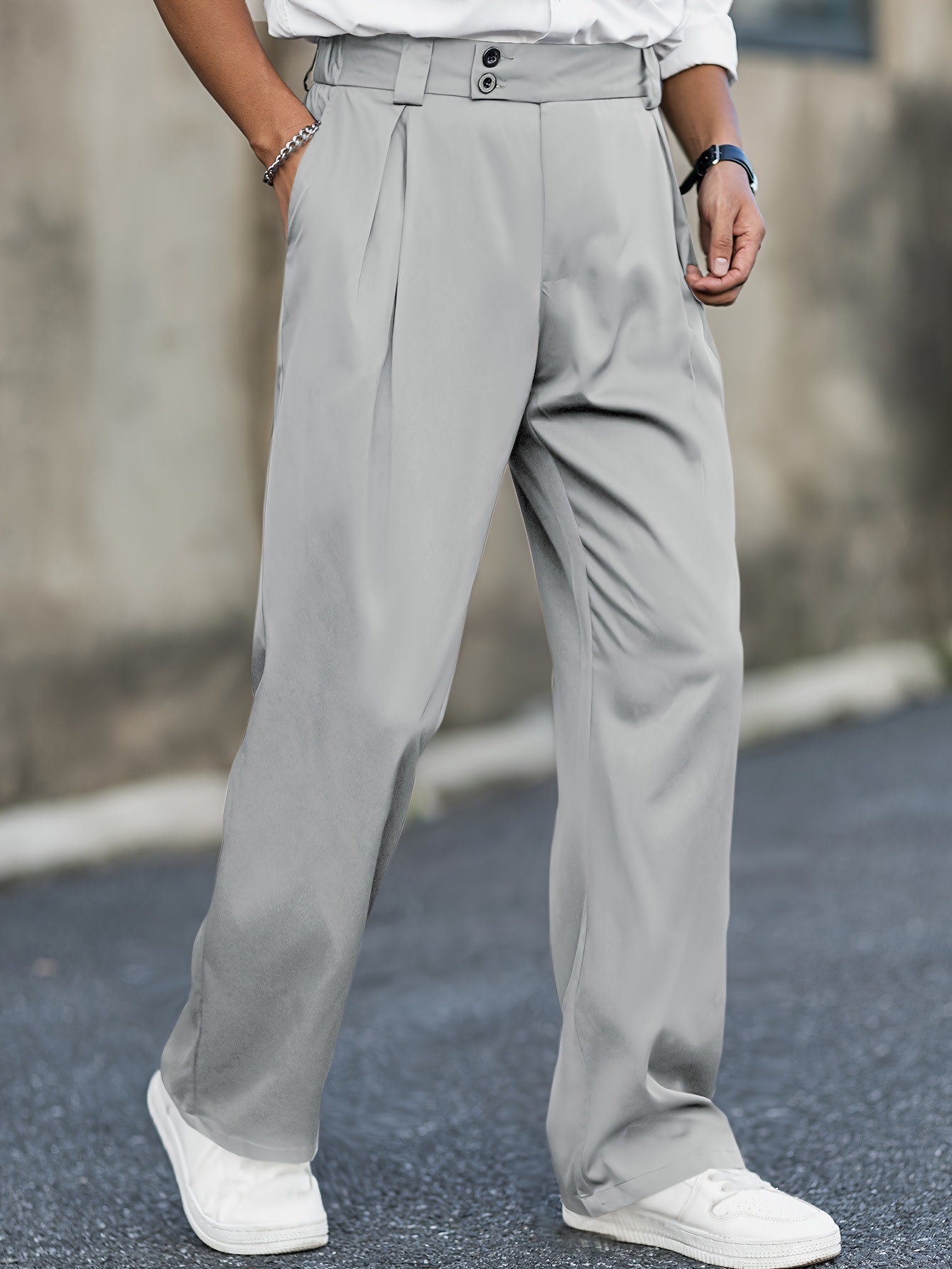 Men's Trousers  Loose Casual Wide Waist view 6