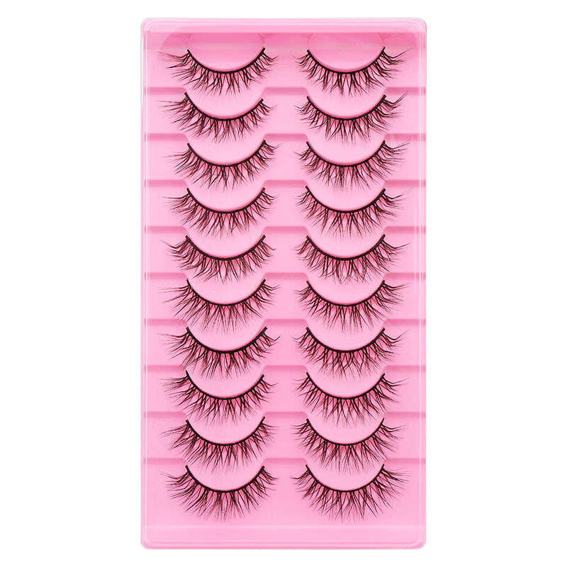 10 Pairs Of False Eyelashes With Natural And Thick Curl view 4
