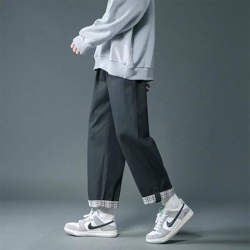 Thin Trendy Loose Wide Leg Straight Sports Men's Casual Pants