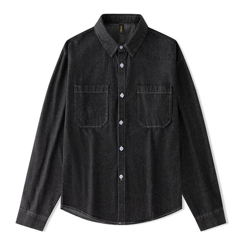 Women's Long Sleeve Denim Shirt All-matching Shirt view 4