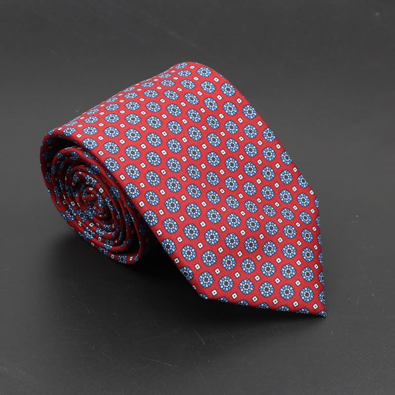 Super Soft Bohemian Silk Ties Men's Fashion 75mm Necktie view 43