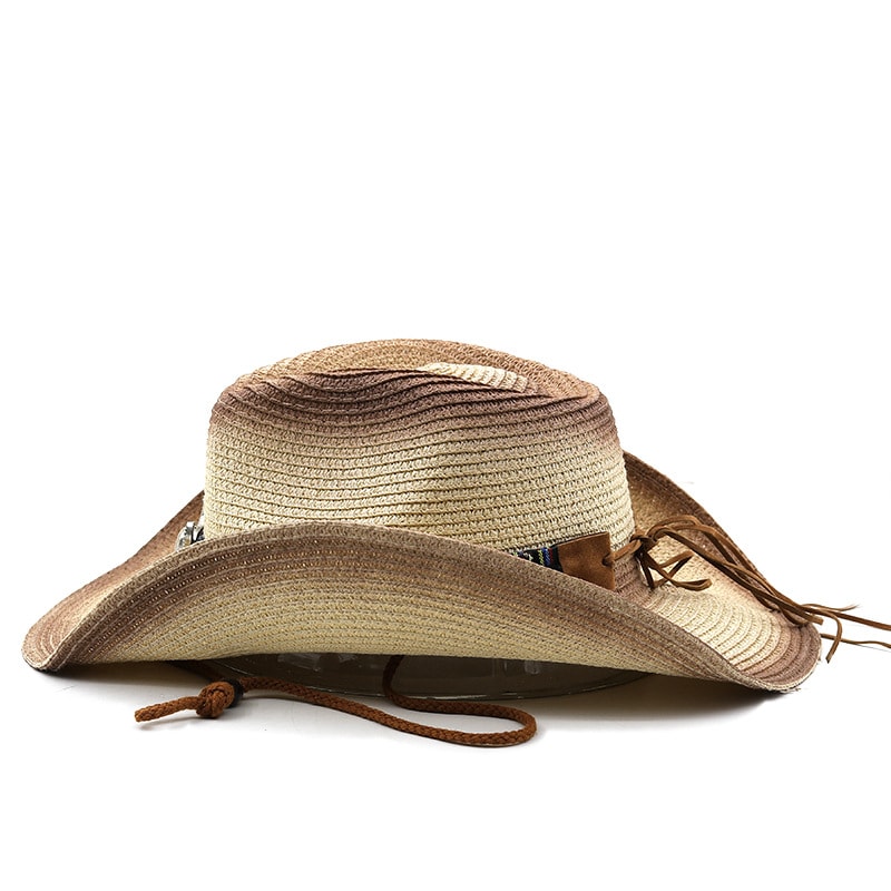 Denim Ethnic Style Straw Hat Men And Women Outdoor view 26