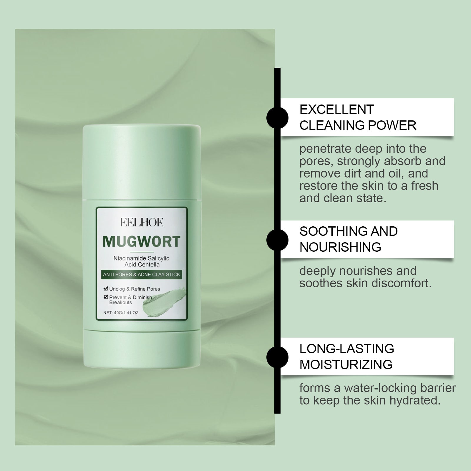 Deep Hydrating And Cleansing Pores Brightening And Moisturizing Clay Mask