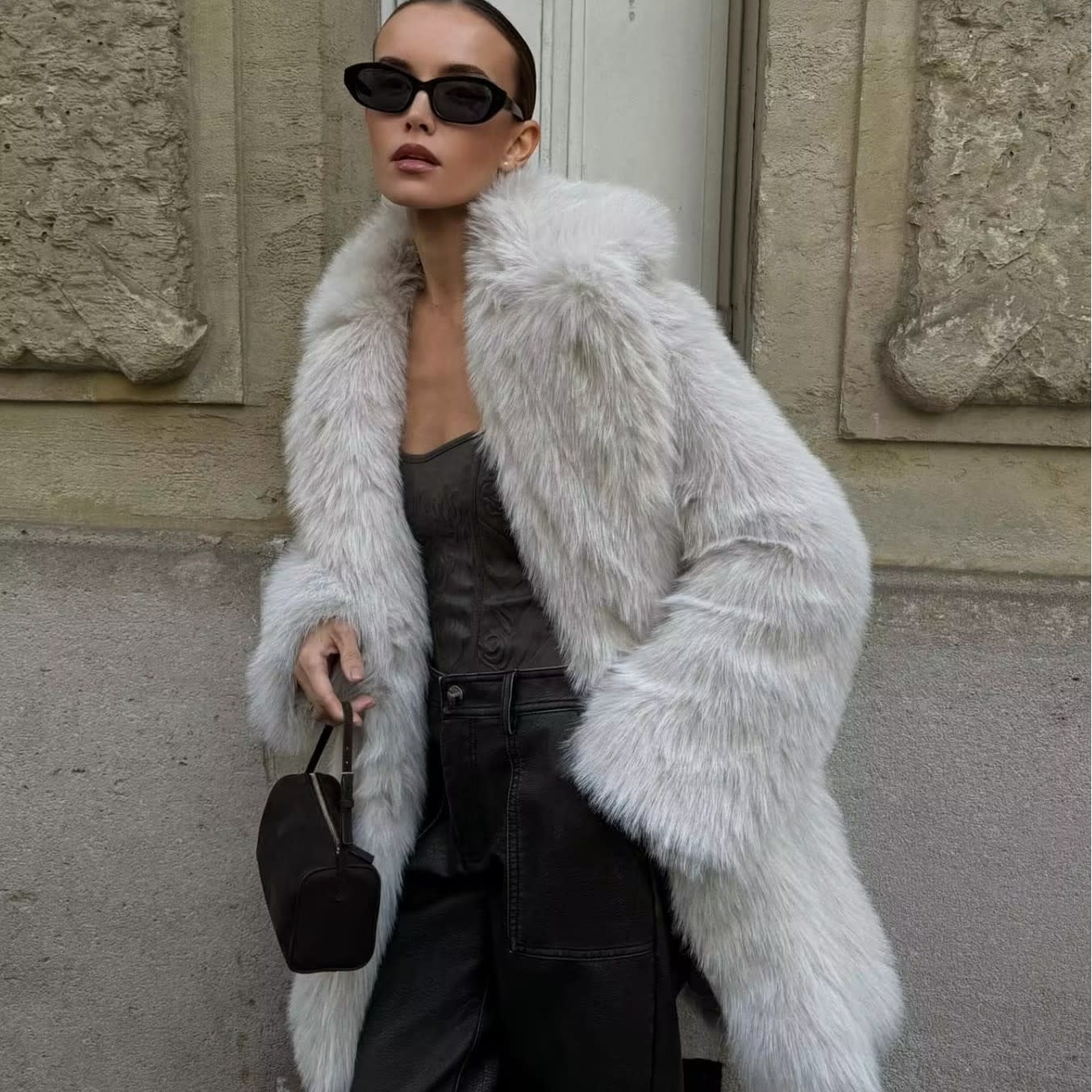 Artificial Fur Warm Coat Thick Coat Women view 2