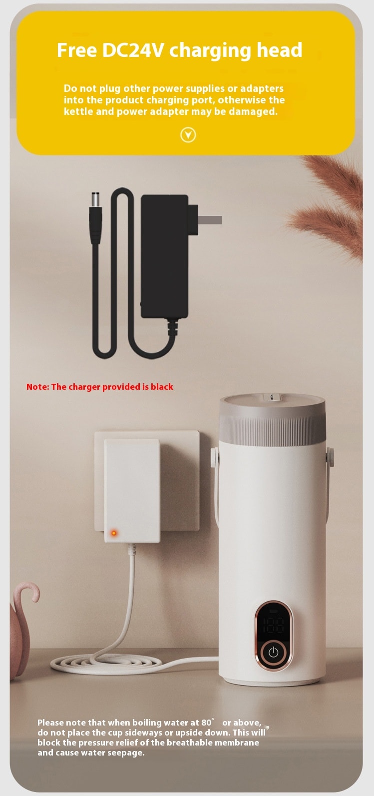 Wireless Portable Charging Water And Electric Cup view 6