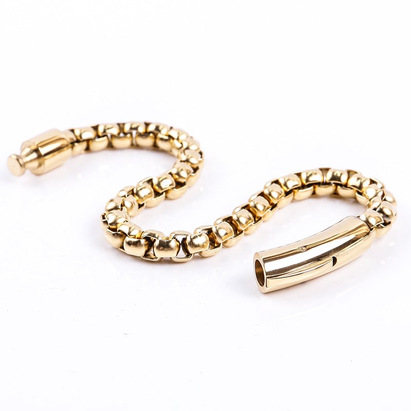 Titanium Steel Men's Stainless Steel Pearl Bracelet view 15