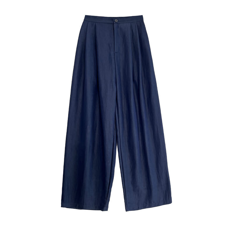 Simple Comfortable Yamamoto High Waist Wide Leg Trousers view 6