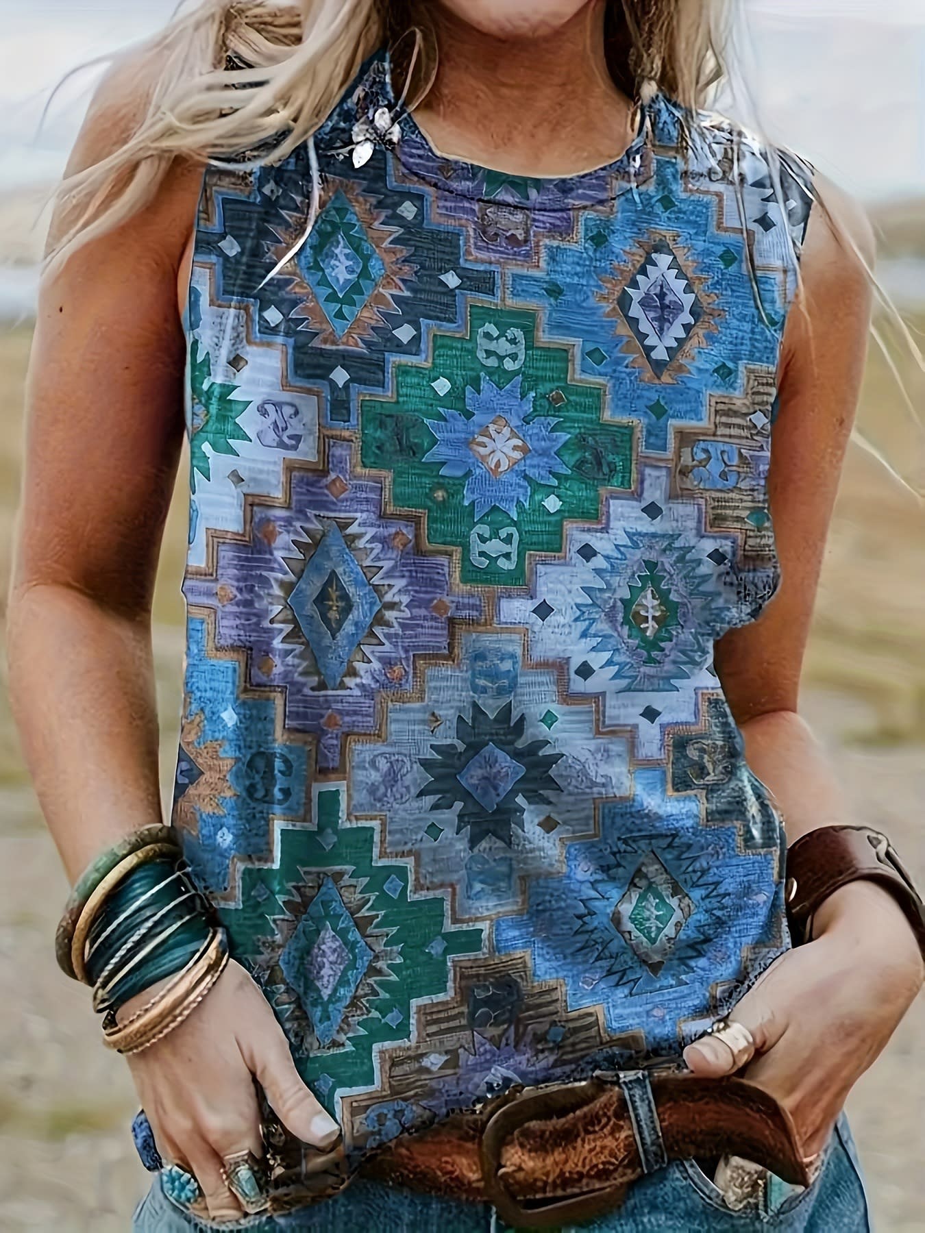 Women's Vest Women's Western Style Summer Digital view 20