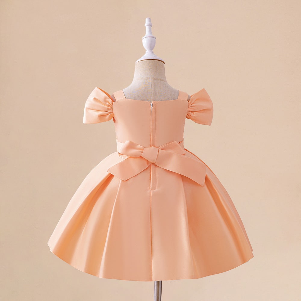 Girls Birthday Party Sequined Suspender Forged Cloth Dress view 4