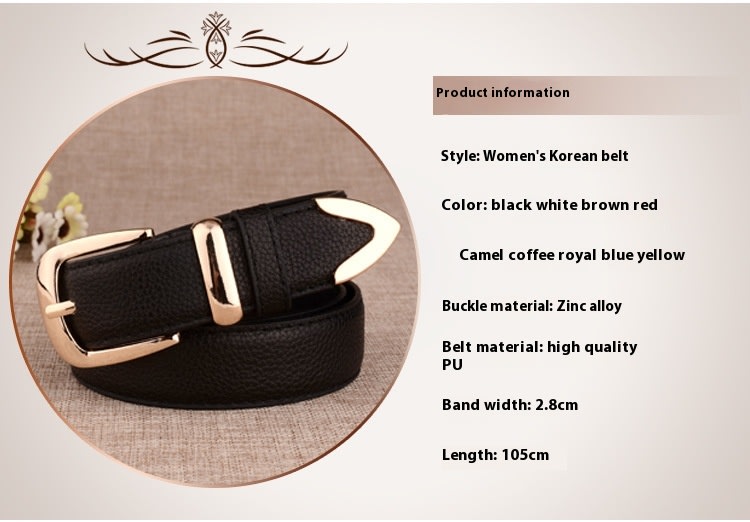 Women's Paint Alloy Buckle Pant Belt view 19