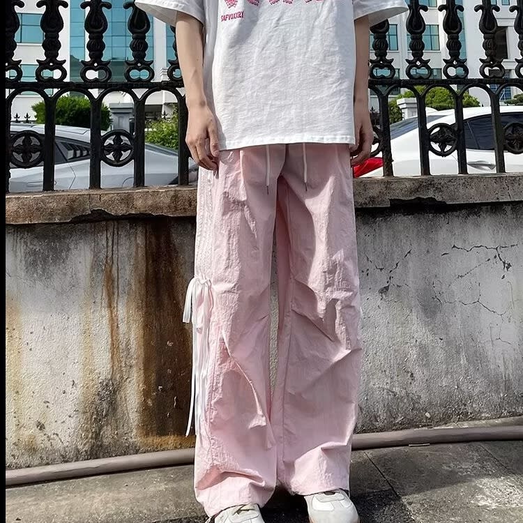 Quick-drying Three-bar Pants Niche Straight Loose Casual Sports Pants