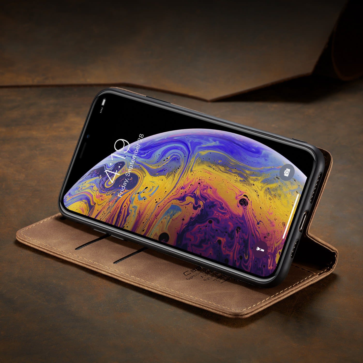 Multifunctional Leather Magnetic Phone Case Card Flip Protective Cover view 9