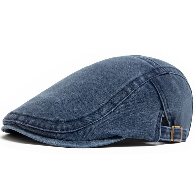 Retro Washed Denim Hat Cowboy Beret Fashion Casual Baseball Cap view 13