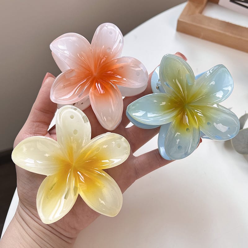 High Sense Plumeria Rubra Seaside Holiday Barrettes view 20
