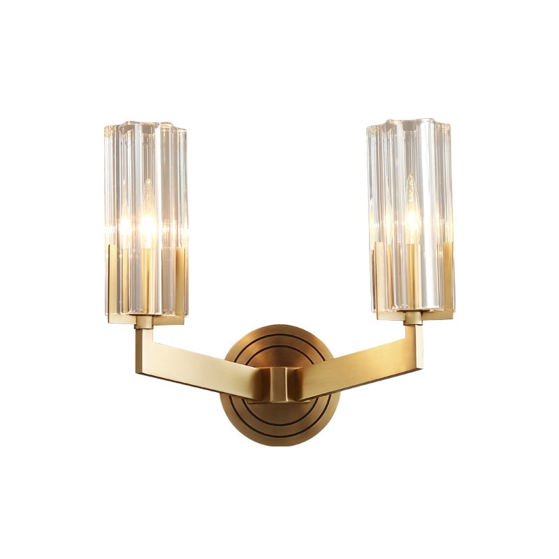 Light Luxury Copper Wall Lamp Bedroom Bedside Lamp Modern Minimalist view 3