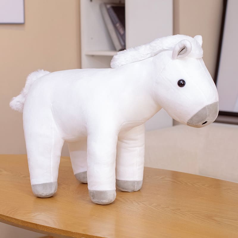 Sitting Horse Hair Plush Toy Creative Doll Pillow view 16