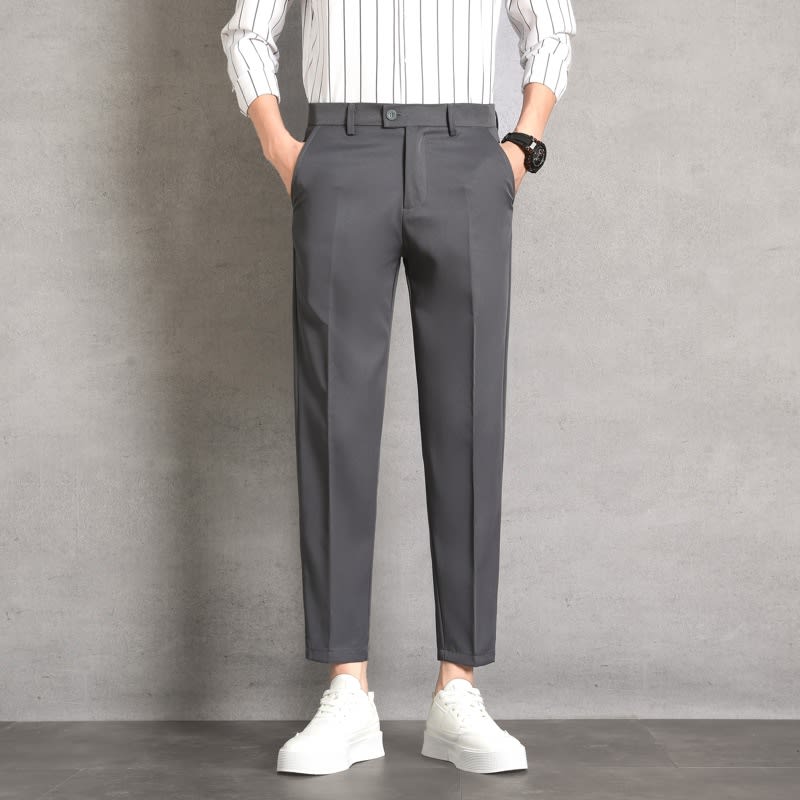 Men's High-waisted Trousers Draping Spring And Autumn High-grade Straight Pants view 7