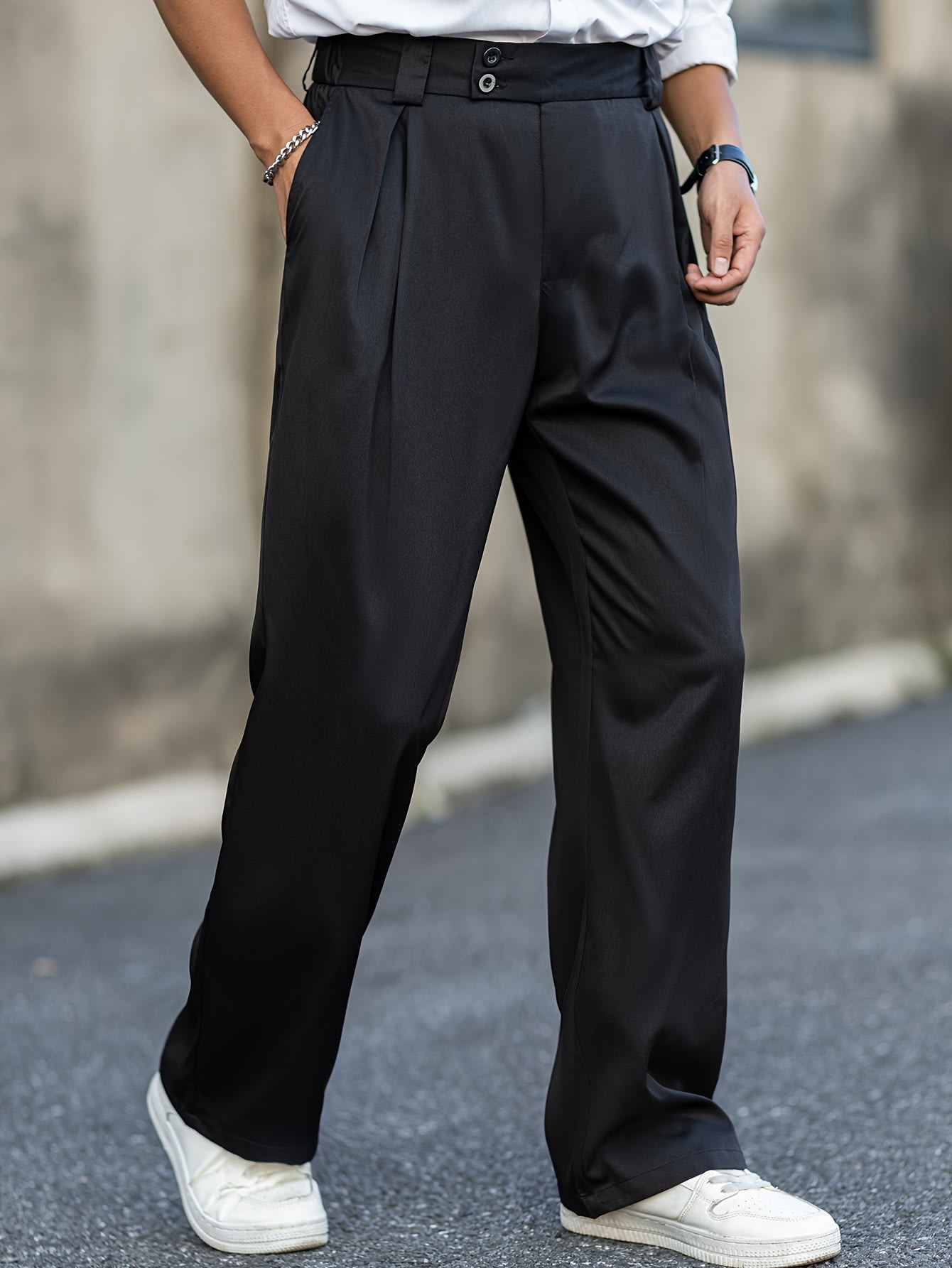 Men's Trousers  Loose Casual Wide Waist view 2