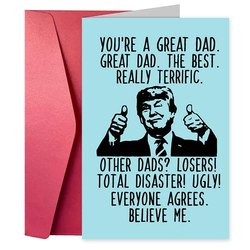 Birthday Greeting Card Funny Greeting Card Funny Text Cartoon Greeting Card view 6