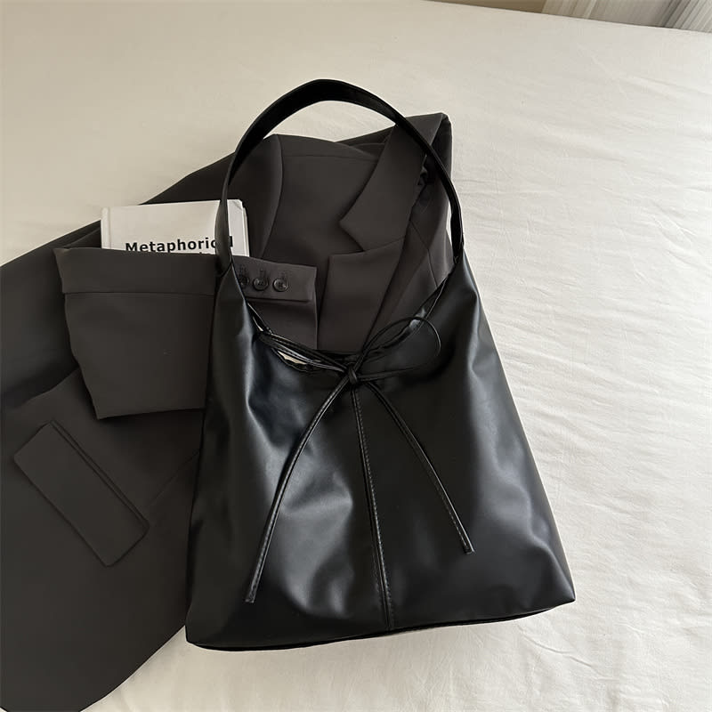 Fashionable Stylish Shoulder Texture Large Capacity Niche Design Bag view 8