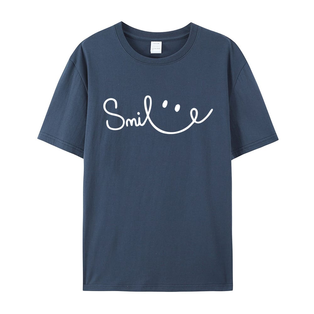 Women's Smiling Printed Cotton Short Sleeve view 7